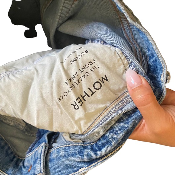 Mother Denim The Dazzler Yoke Front Ankle, Wild Calling Size 31 - Picture 7 of 11